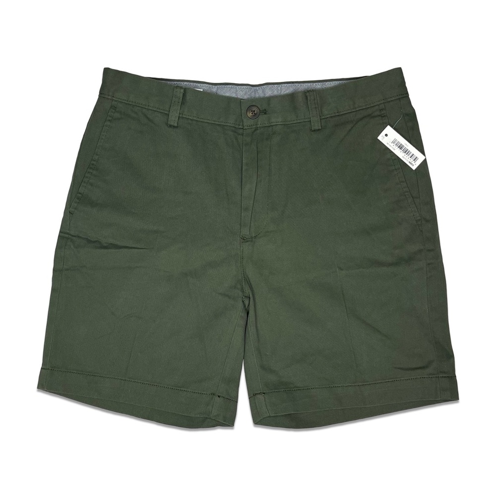 Amazon Essentials Army Green Flat Front Shorts